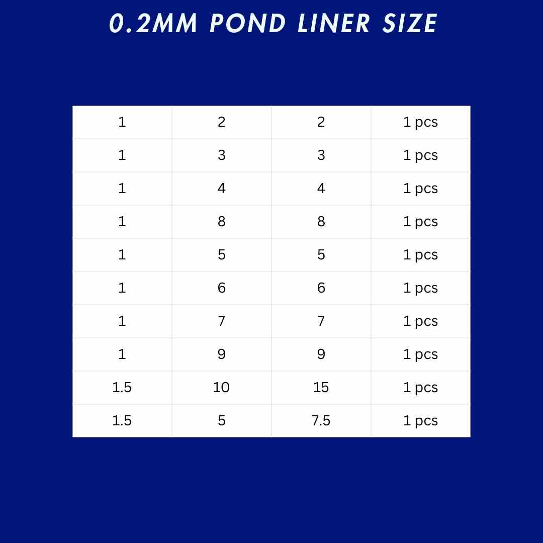 0.2mm pond liner for sale