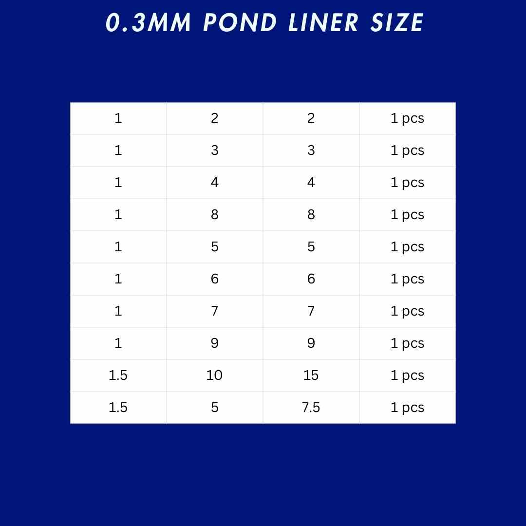0.3mm Pond Liner Dubai UAE | Koi Fish Pond | Custom Size - Image 2
